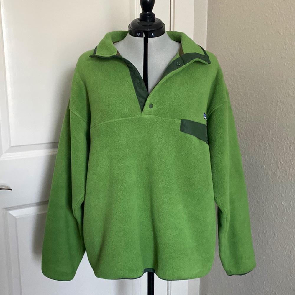 Patagonia Green Half Button Fleece Men’s L